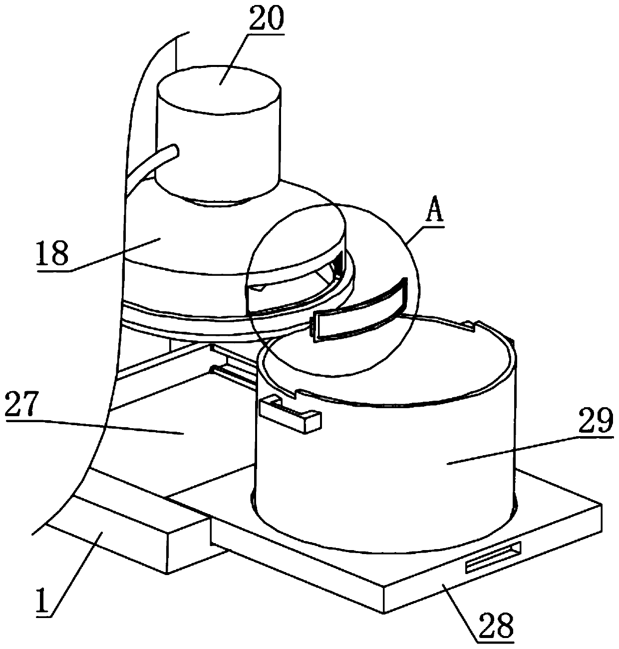 Grading and dust removal system used for mineral pretreatment