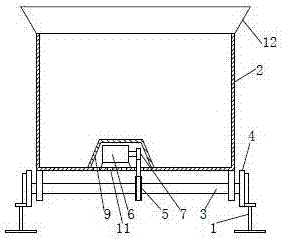 Discharging trolley for internal mixer