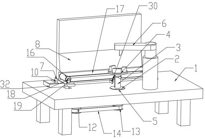 A pipe fitting angle chamfering machine for fitness equipment production