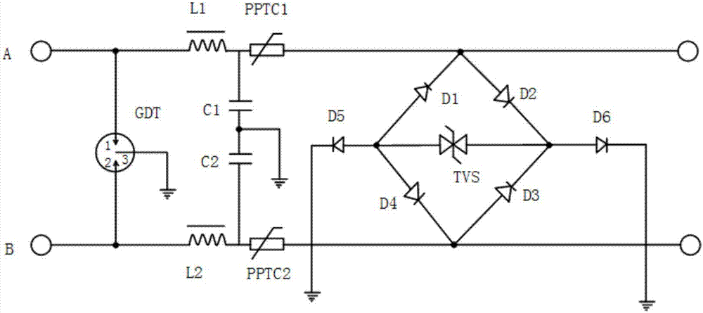 Surge protection device suitable for outdoor communication line