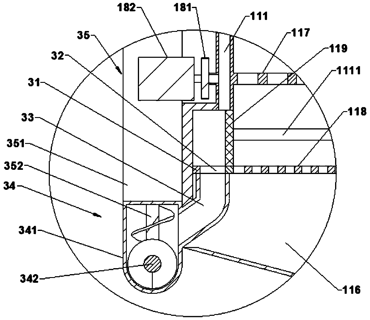 Integrated device for preparing biochar through co-pyrolysis of sludge and straw