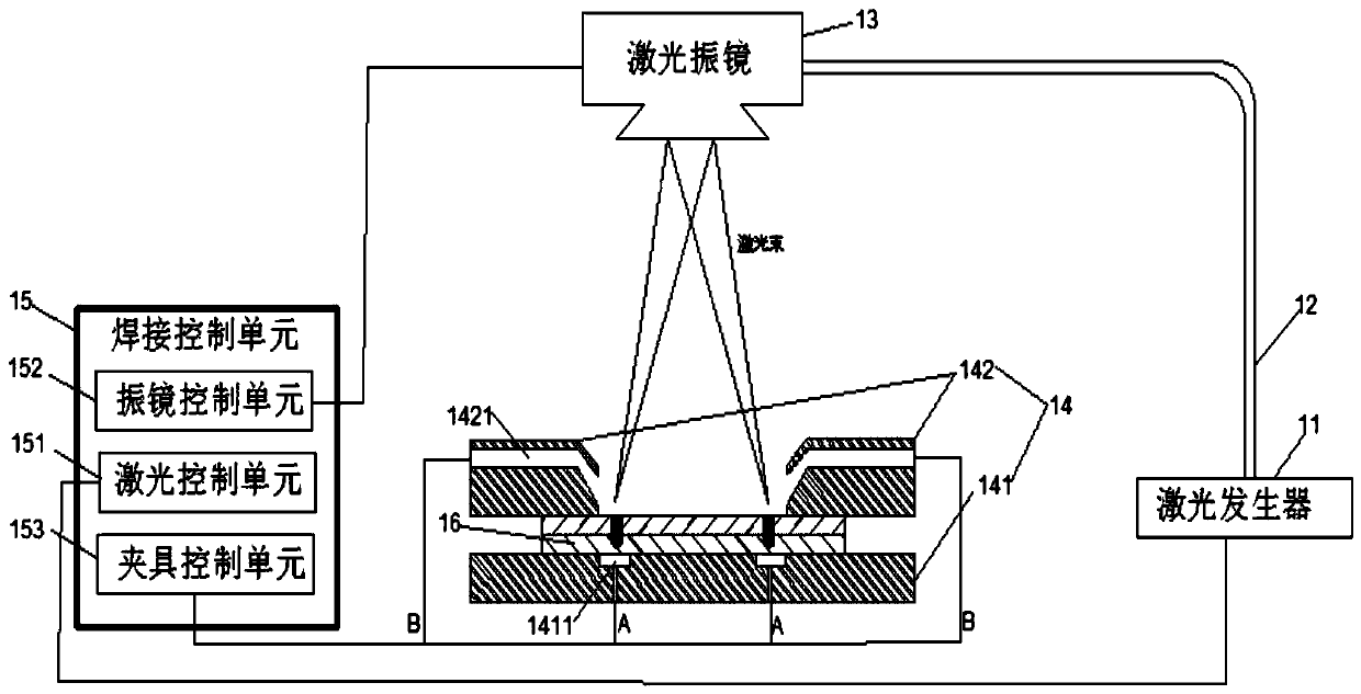 Laser welding system and method of metal plate