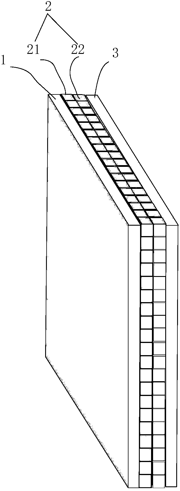 Single-line multi-row equivalent negative refractive index flat lens