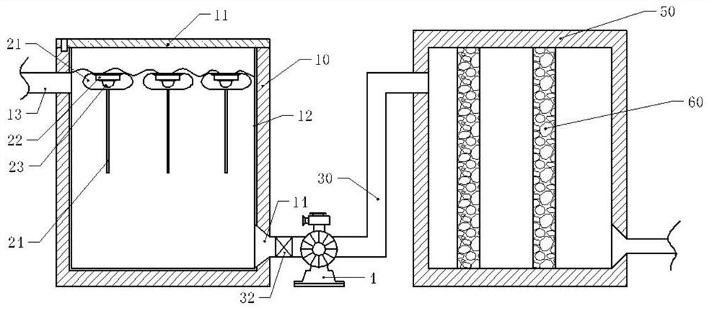 Energy-saving photocatalytic sewage treatment device