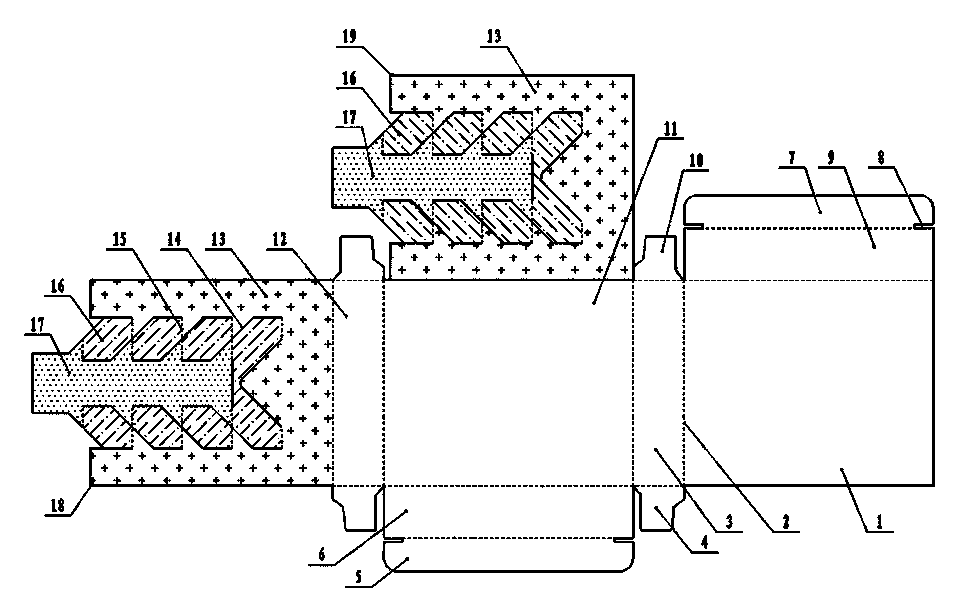 Box core spacer rapidly formed double-row needle water box