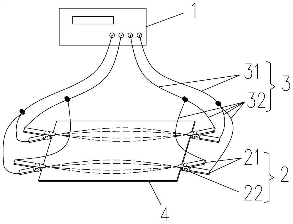 Device and method for measuring plate resistance