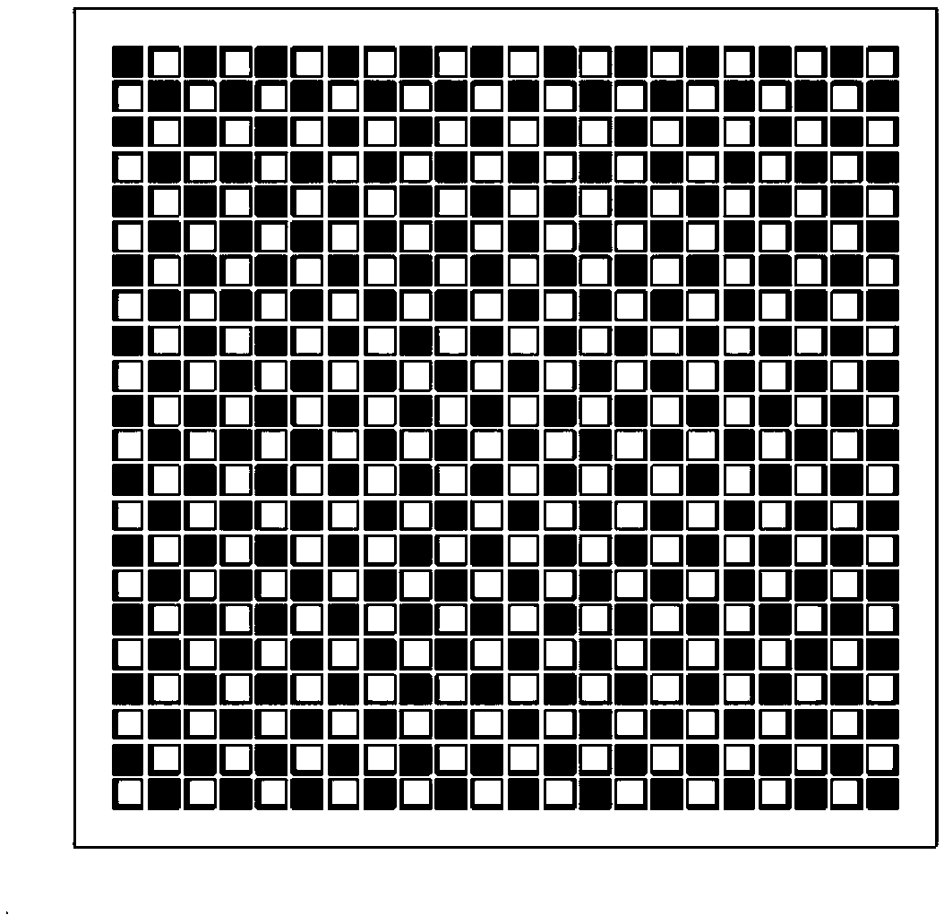 Binary X-ray energy selective device and preparing method thereof