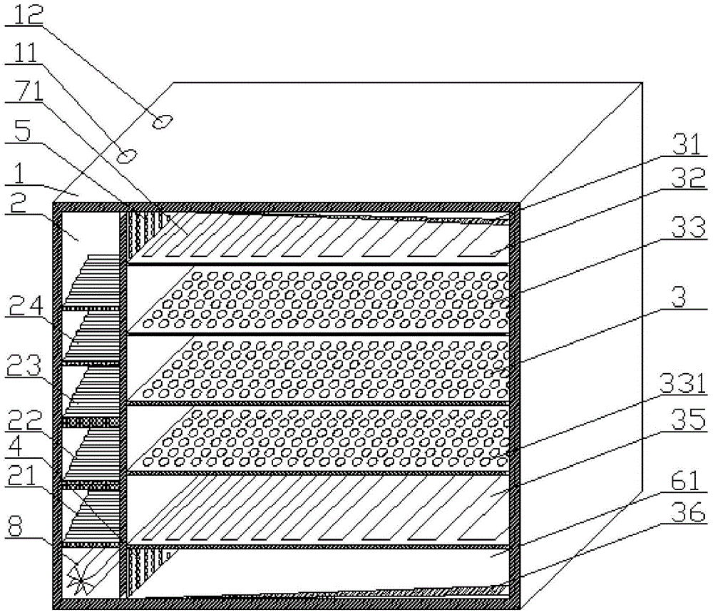 A bottom-supply and top-return vertical air supply type heat pump constant temperature equipment