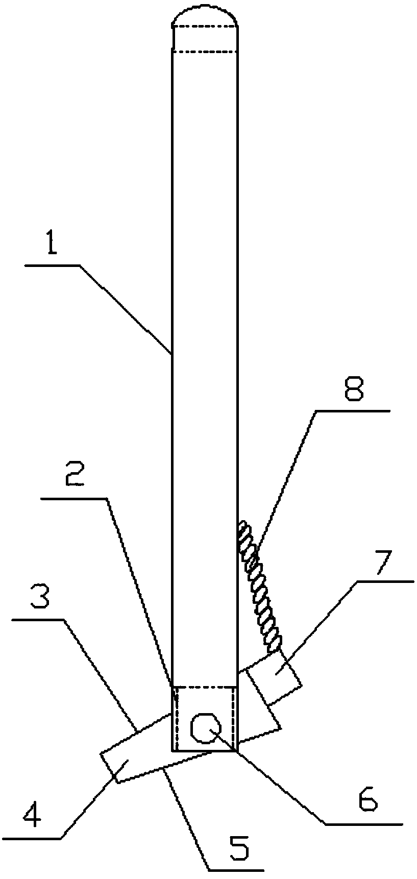 Seedling pusher for walk-behind rice transplanter