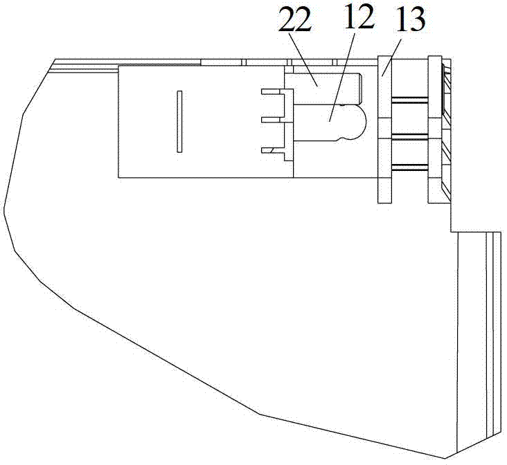 Plug pin component, and panel component and air conditioner both provided with plug pin components