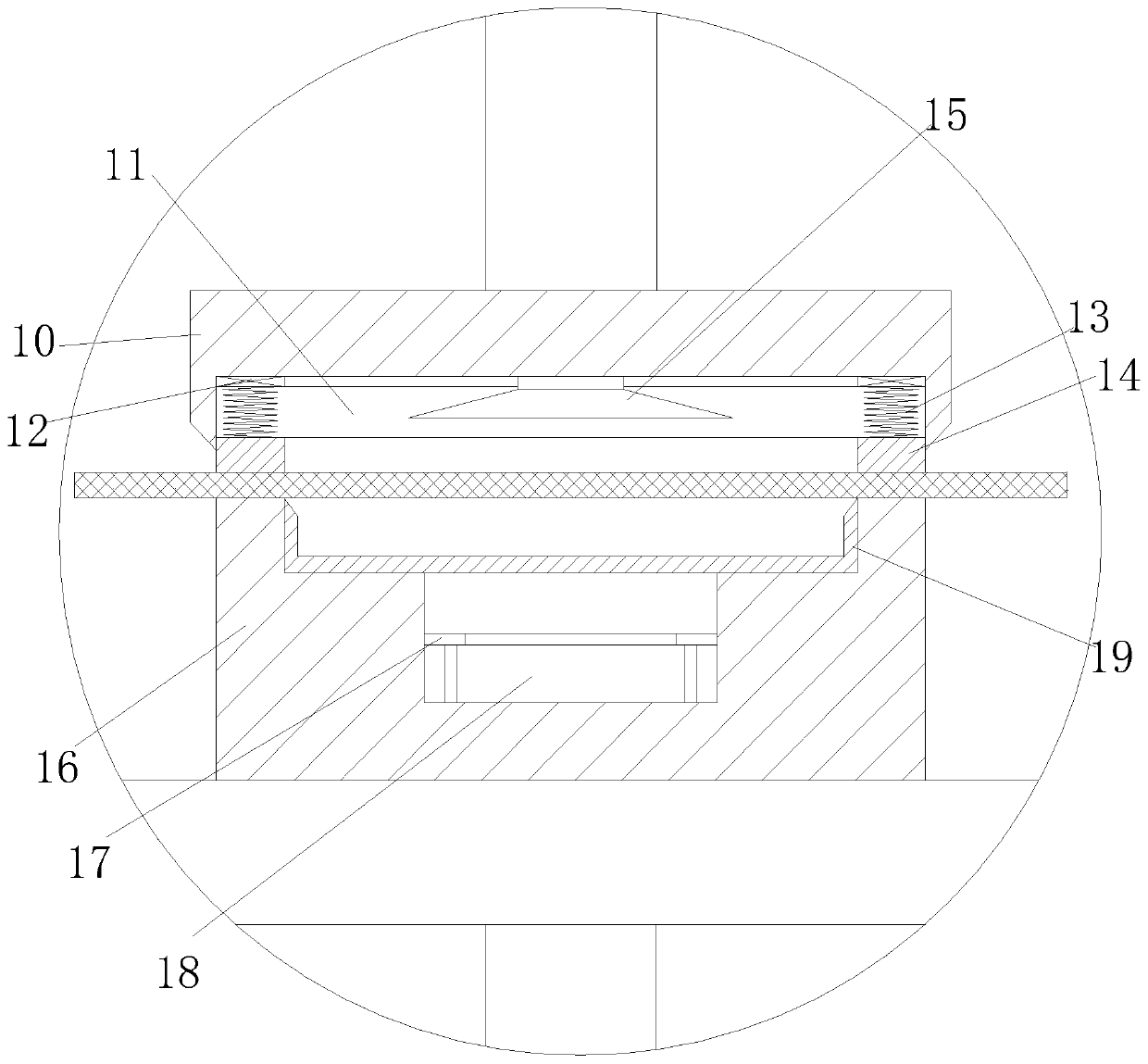 Punching device of rubber seal part