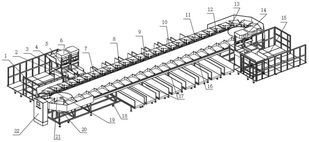 Tilting tray type parcel sorting machine