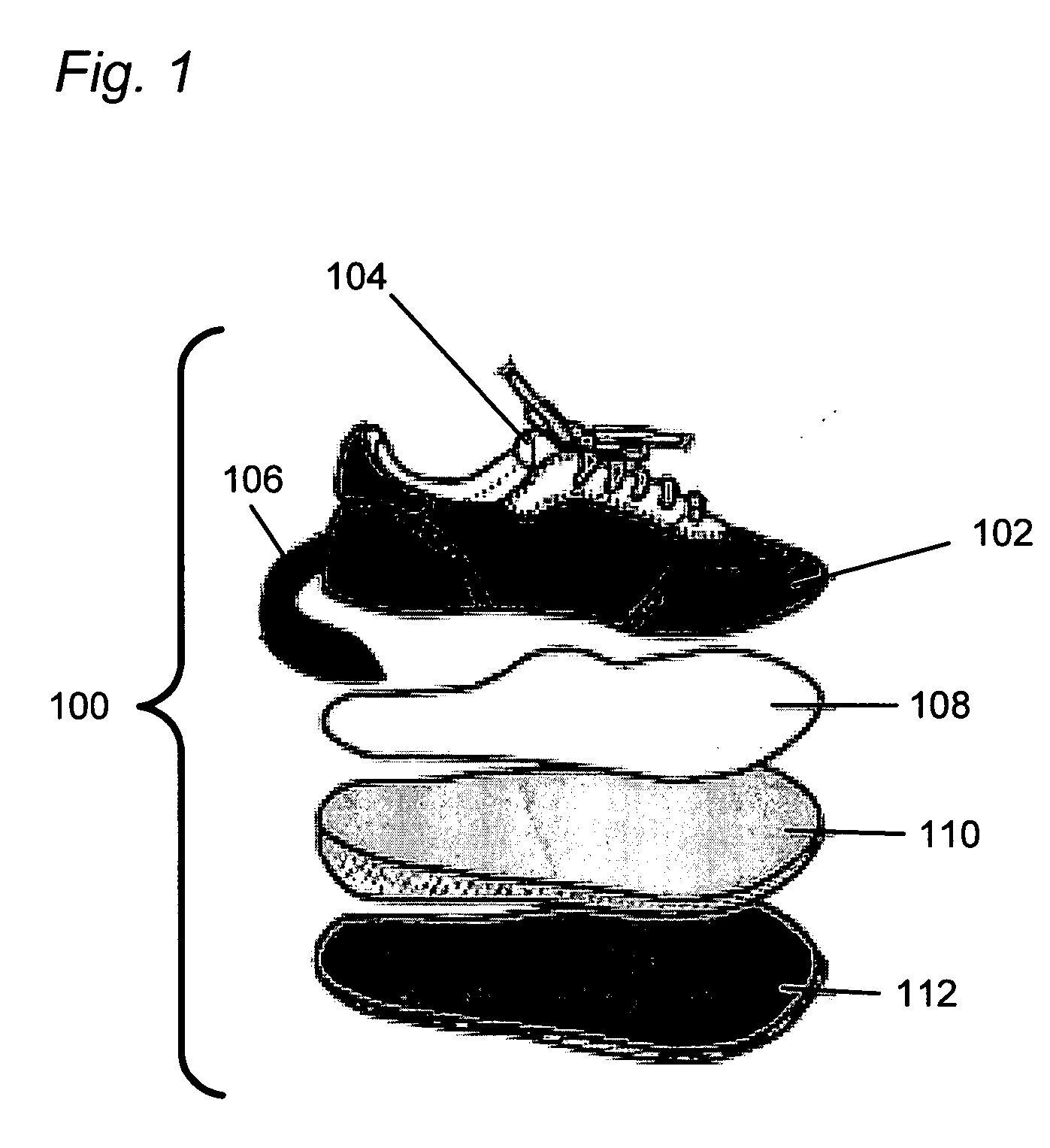 Visual wear indicator for footwear