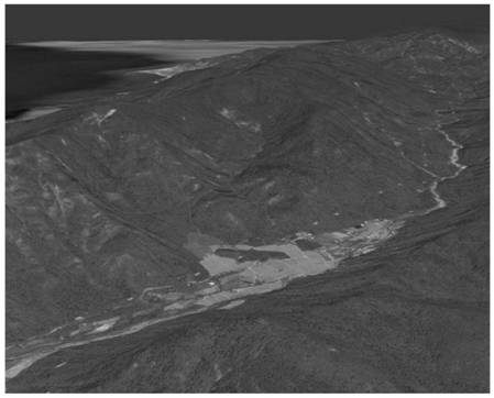 Three-dimensional scene real-time updating method in helicopter-borne environment