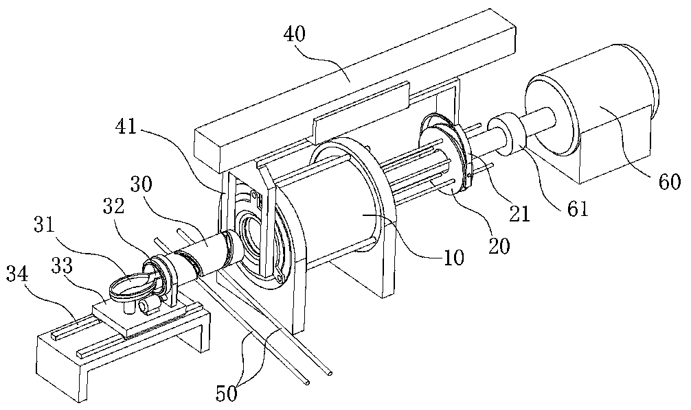 Cylinder sleeve centrifugal casting machine