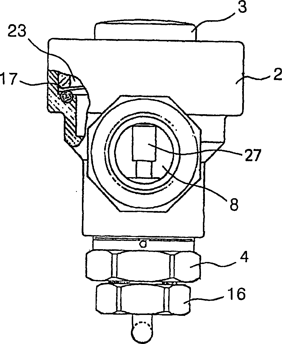 Hydraulic and pneumatic operative diaphragm valve