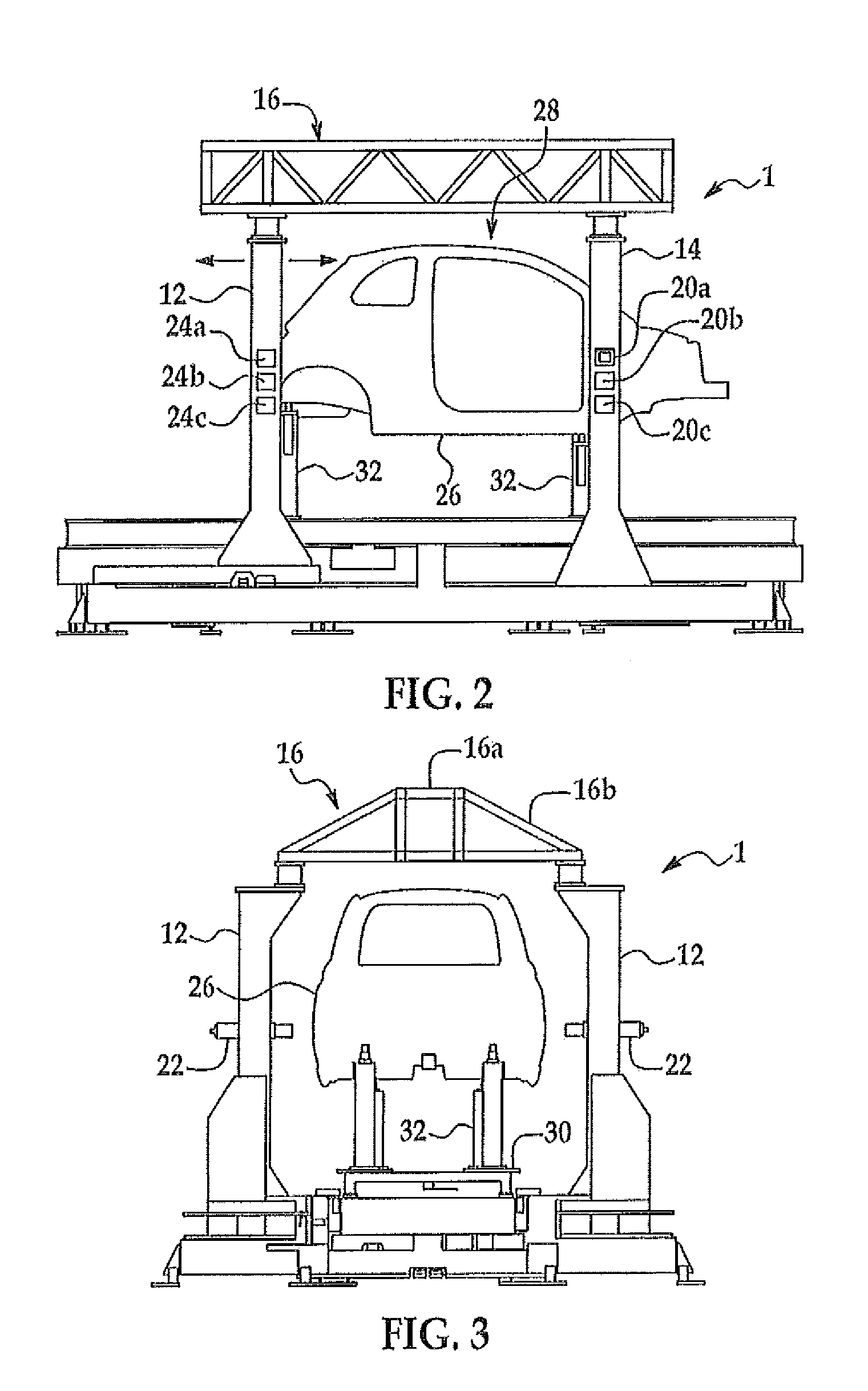 Variable vehicle body fixed framer and method