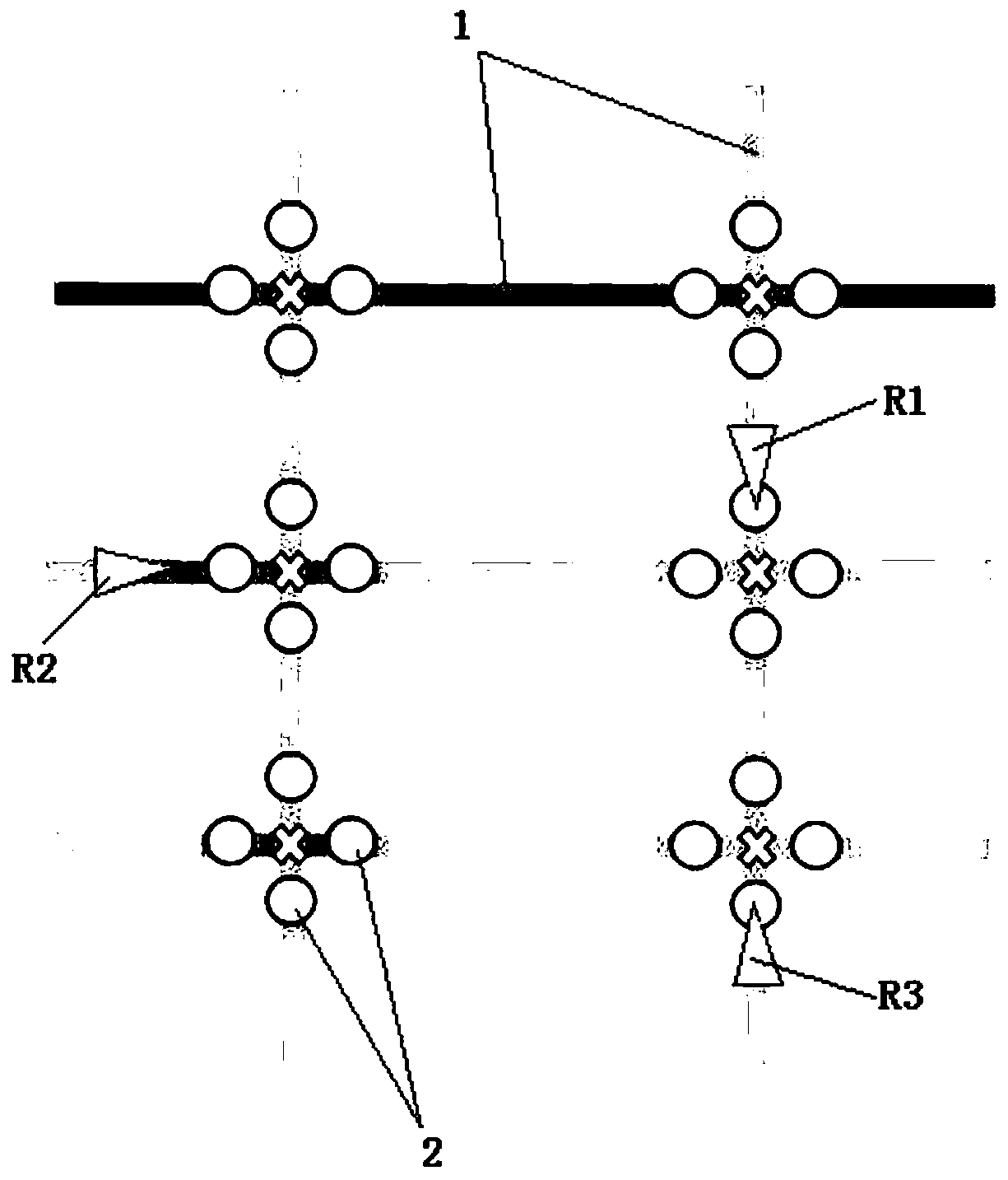 A robot dispatching system and method based on magnetic stripe navigation