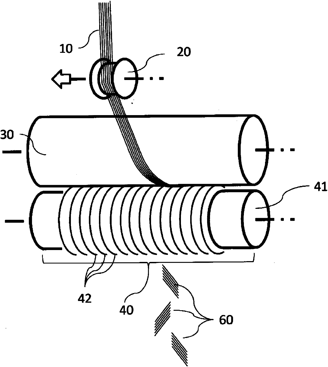 Device for manufacturing chopped fiber bundle and method for manufacturing same