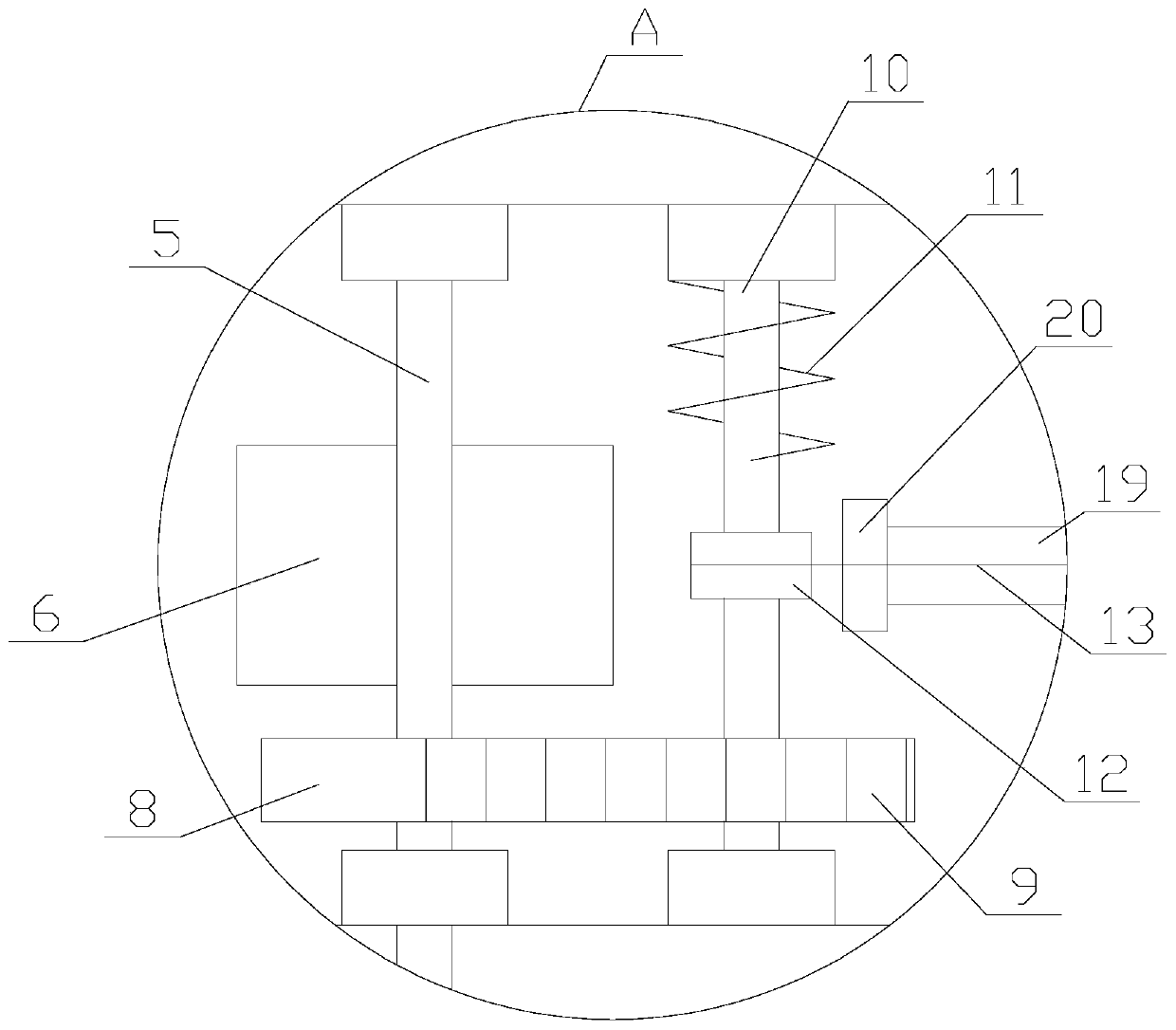 Aeration equipment with adjusting function for sewage treatment