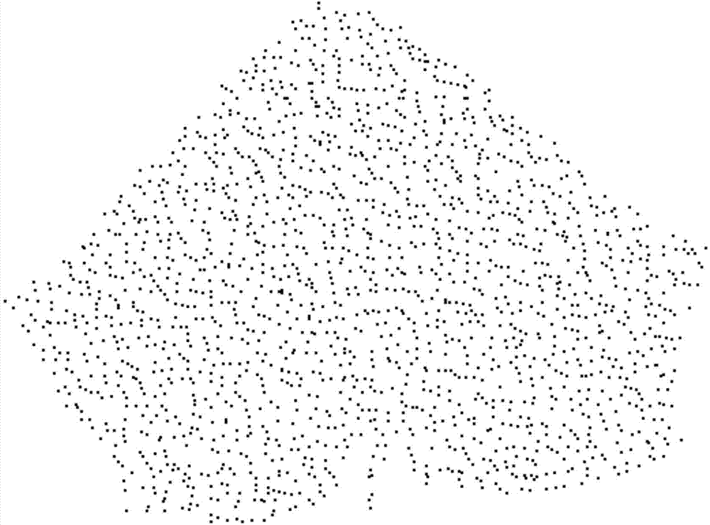 Grid rebuilding method based on scattered-point cloud feature