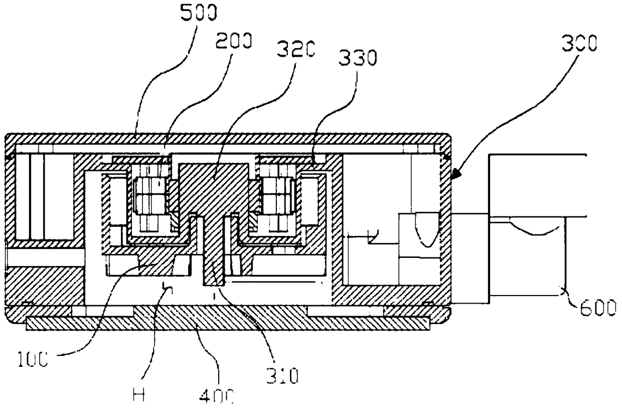 Electronic part cooling device having gas/liquid pump