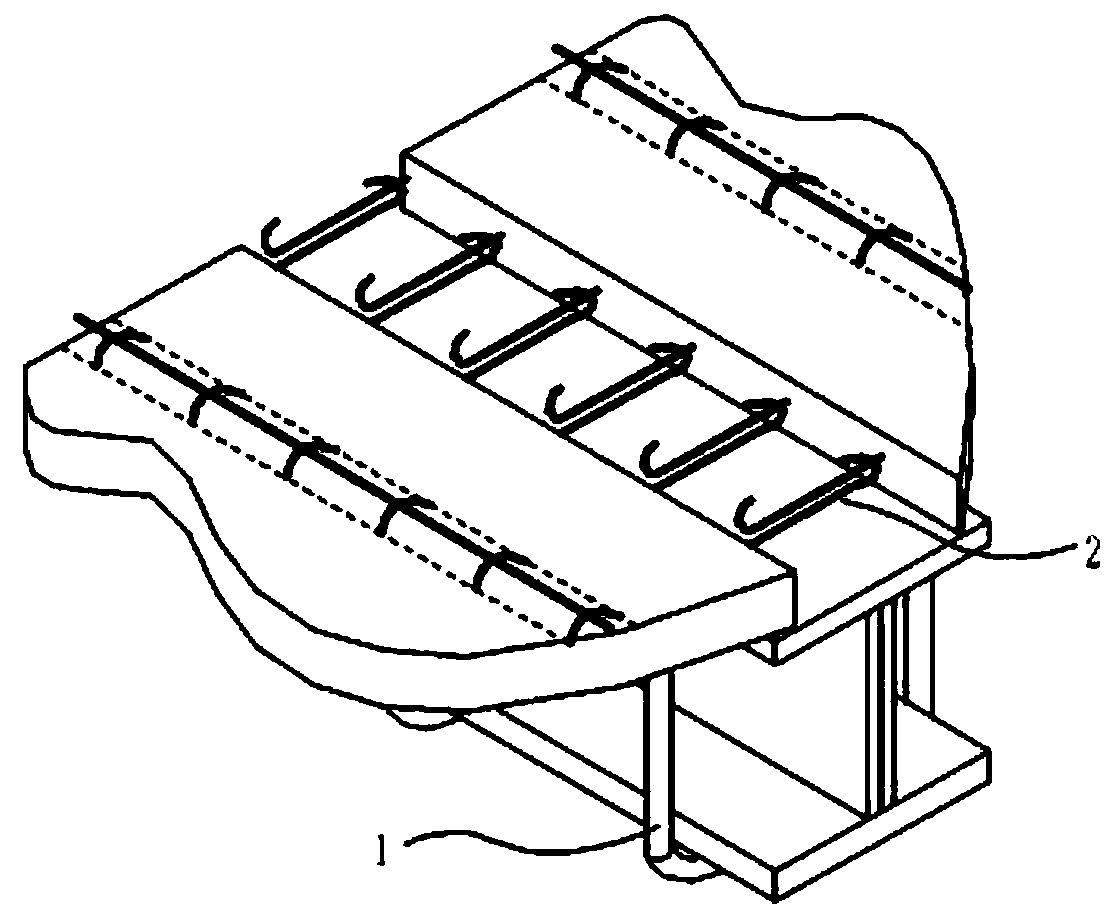 Assembly type laminated slab anchoring structure convenient to construct and connecting mode thereof