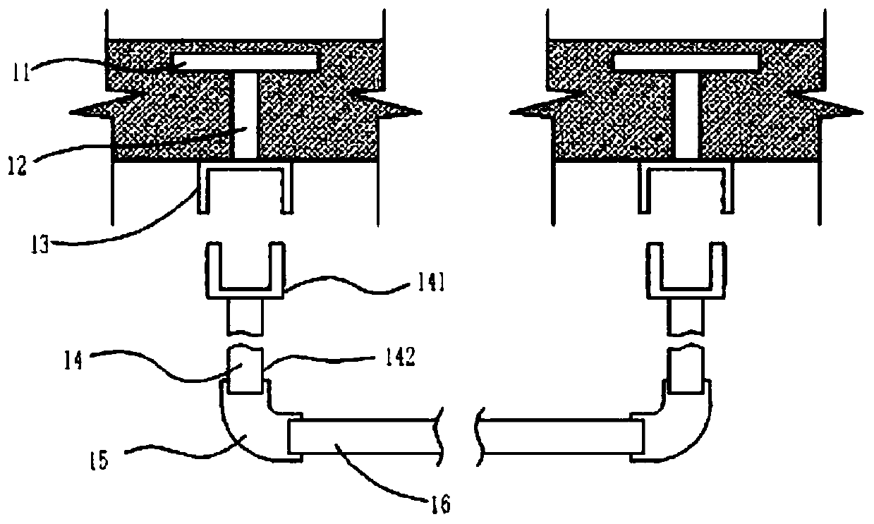 Assembly type laminated slab anchoring structure convenient to construct and connecting mode thereof