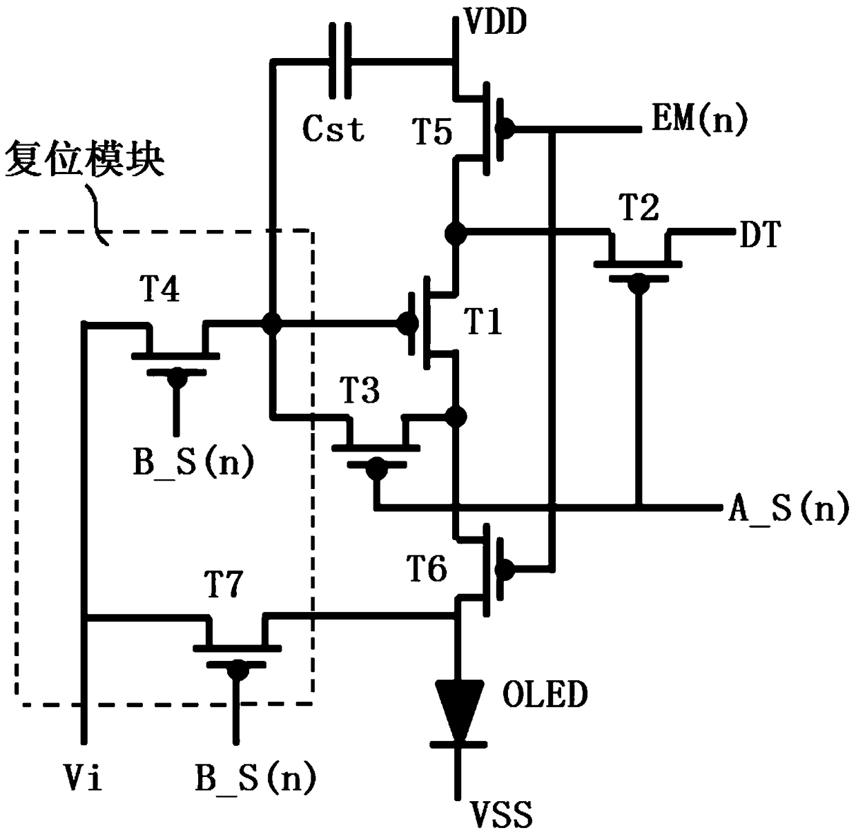 Pixel compensating circuit, drive method thereof, and AMOLED display panel