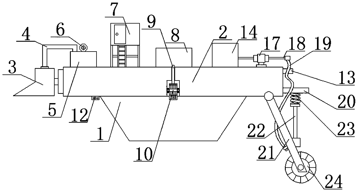 Purification apparatus for black and odorous water body treatment