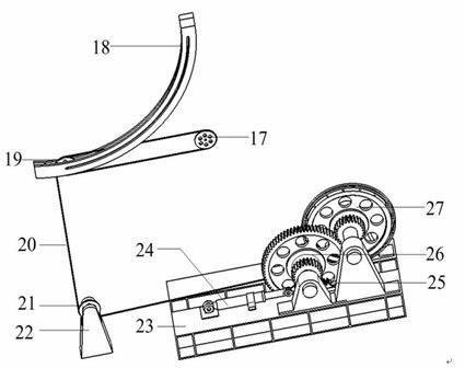 Rack and pinion hydraulic pressure horizontal loading retraction and extending test table mechanism