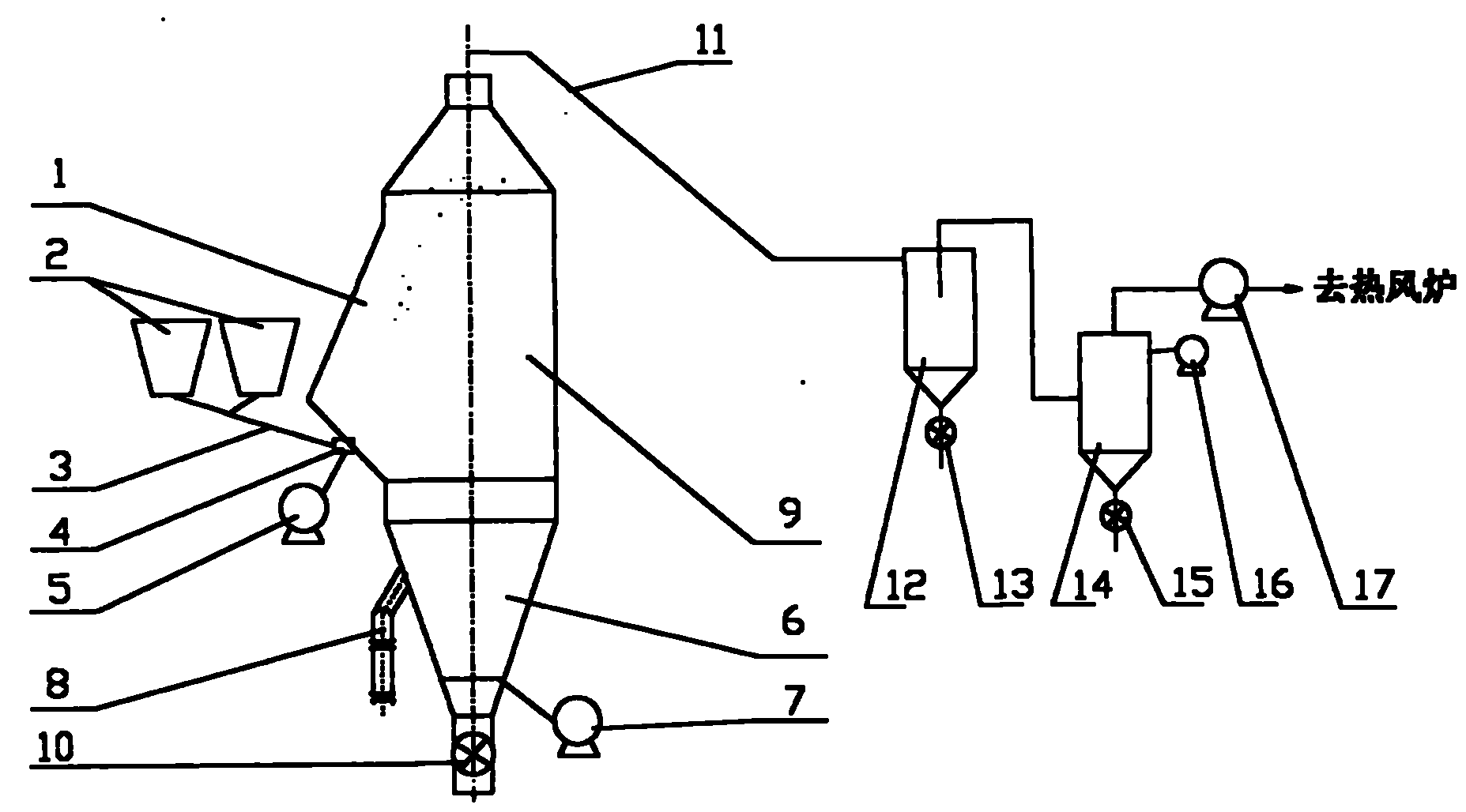 Method for raising air temperature of hot blast stove by recovering sensible heat of blast furnace slag