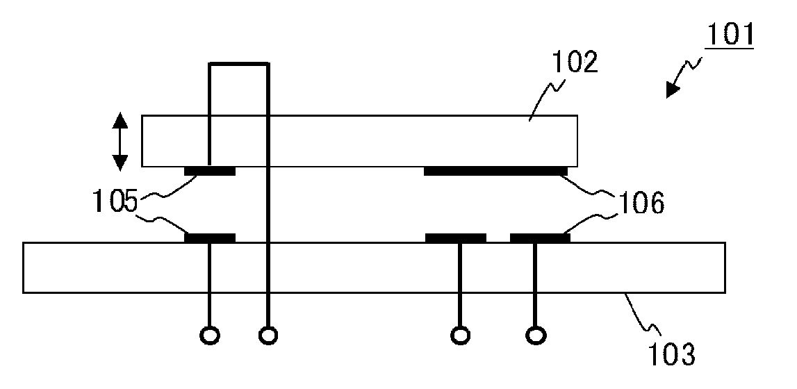 Variable capacitance device