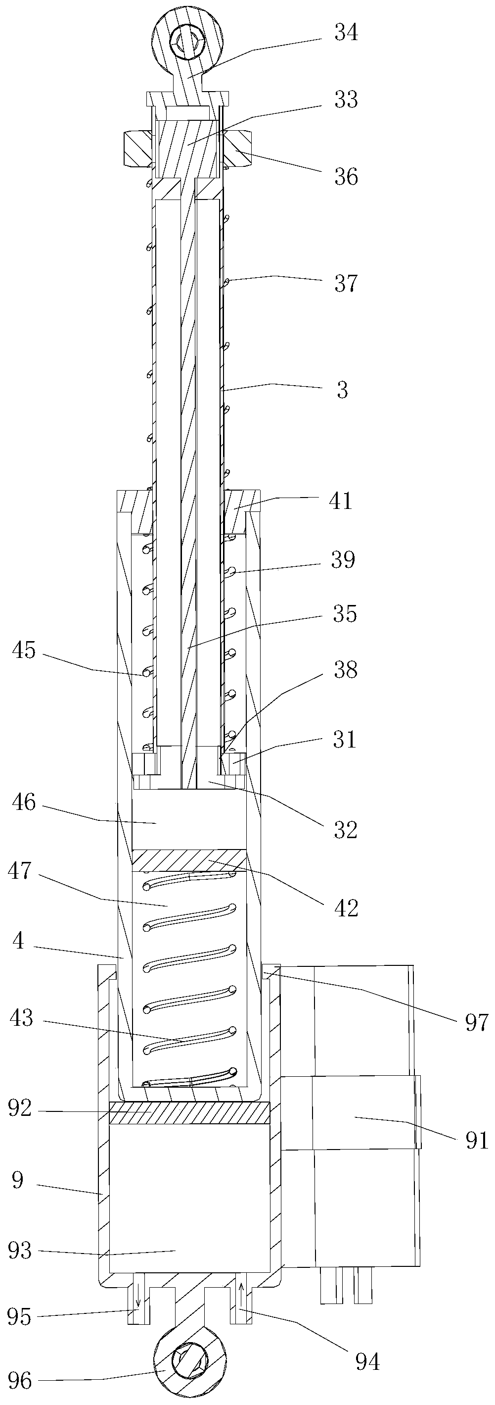 Double-cylinder knee joint walker robot