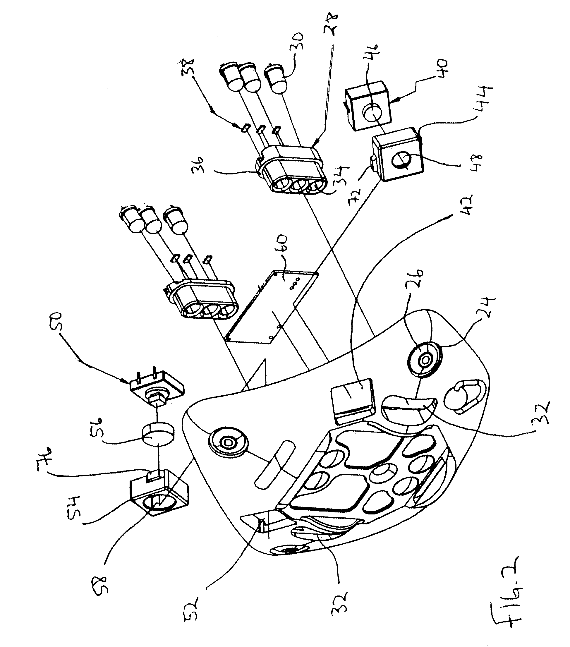 Shroud plate with lighting system