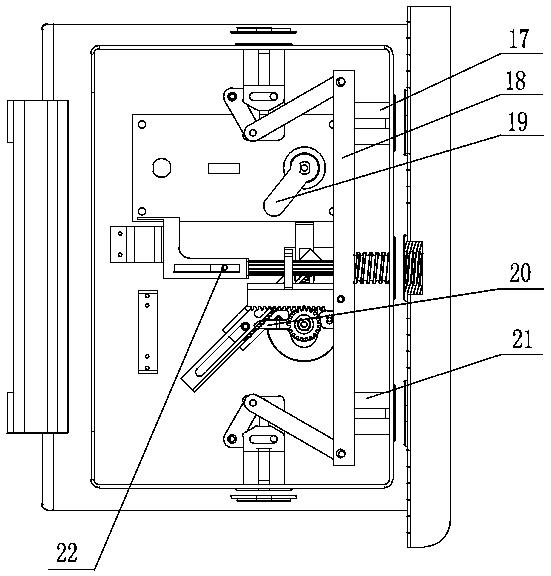 Mechanical spiral door bolt mechanism for safe box and cabinet