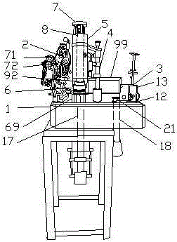 An all-in-one hosiery machine with toe sewing function