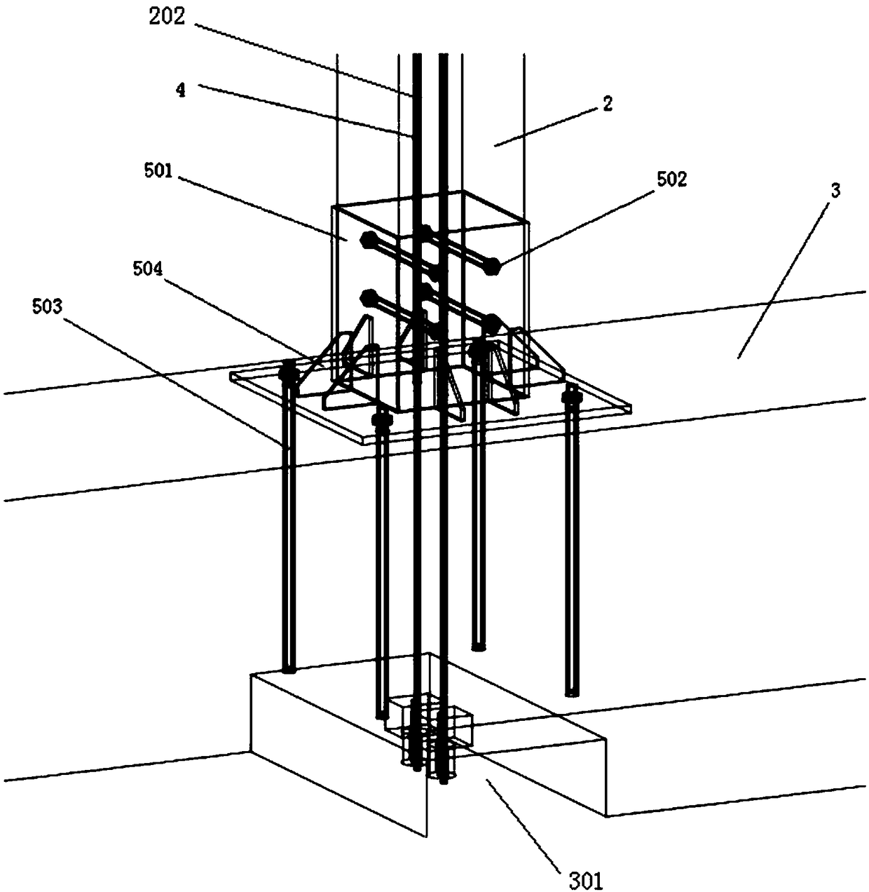 Self-resetting prestressed laminated wood frame structure