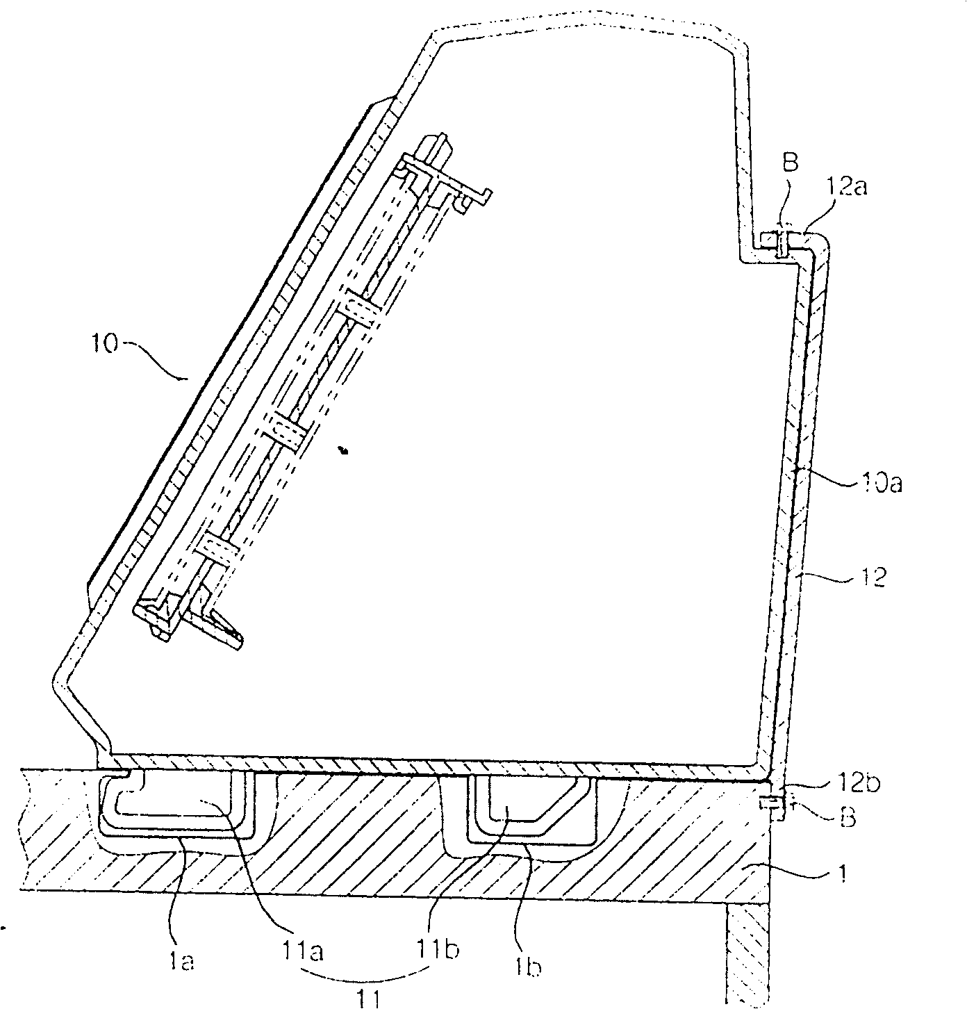 Control panel device for drum washing machine