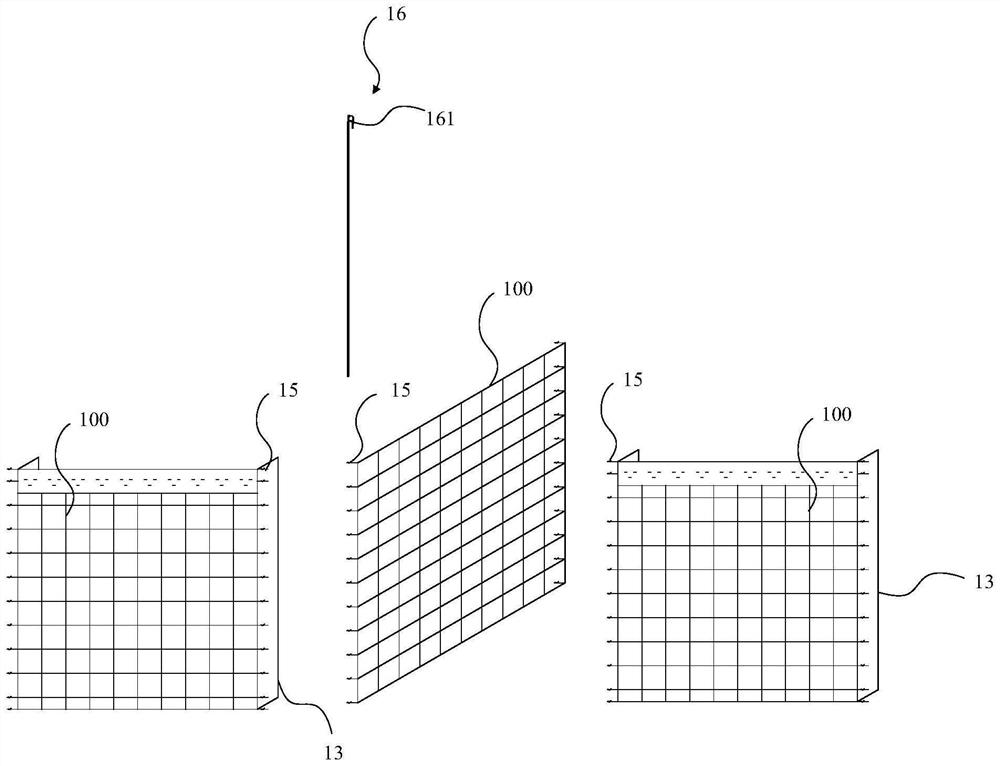 Multipurpose net cage protection body, combined structure and assembling method