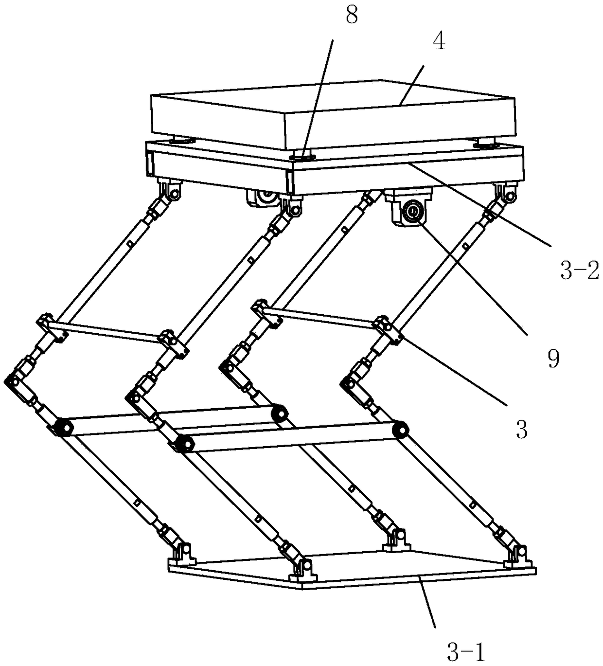 Static measuring method and device for centroid position of vehicle