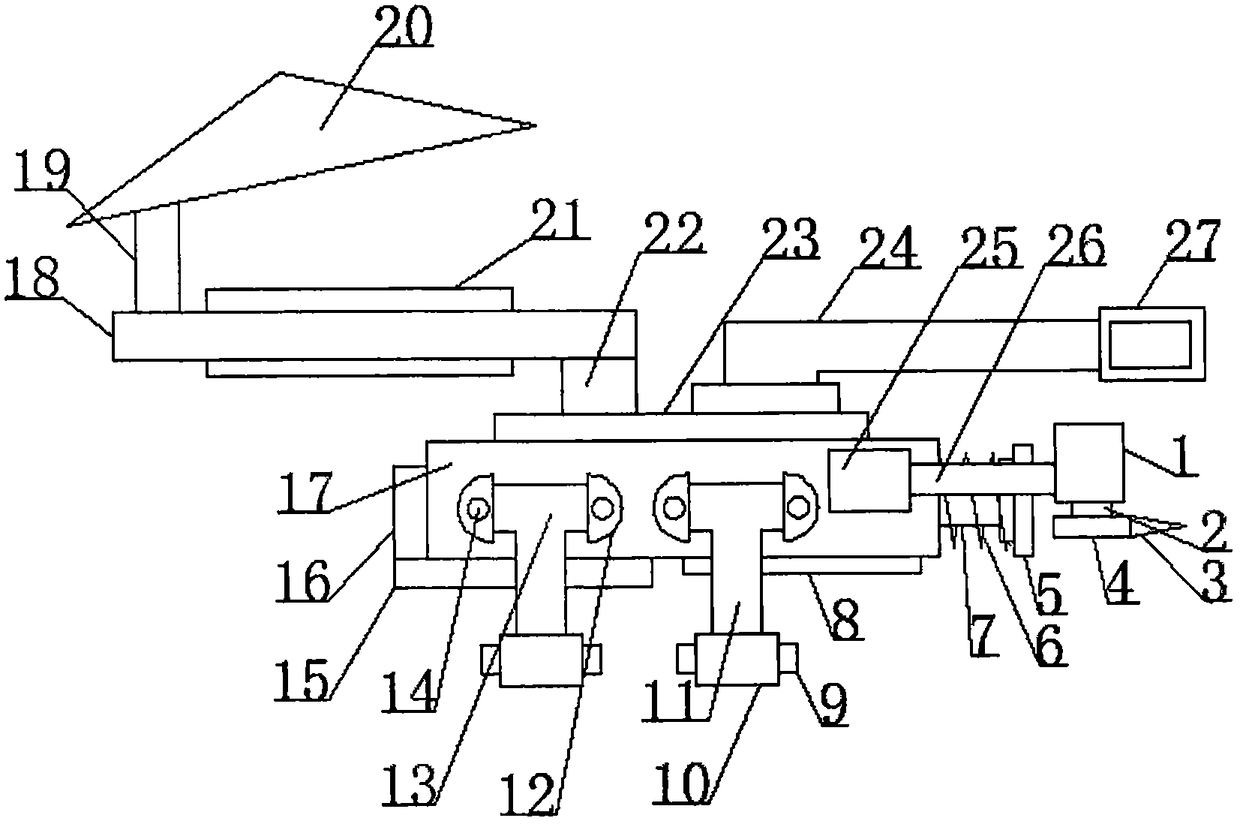 Gas leakage prompting device for gas booster station