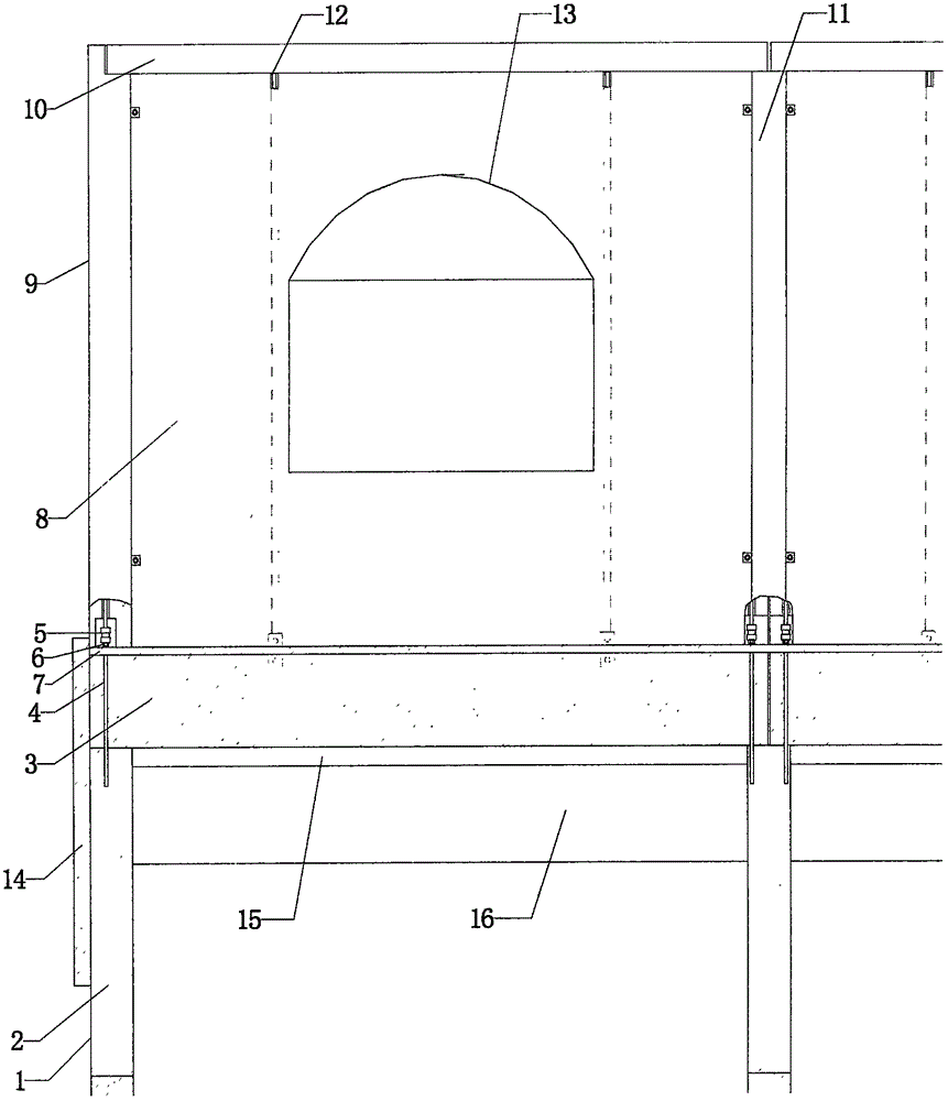 Full-assembly detachable building structure and installation and construction technology