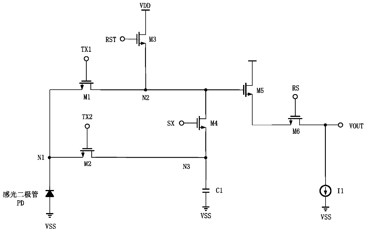 A high dynamic cmos pixel unit