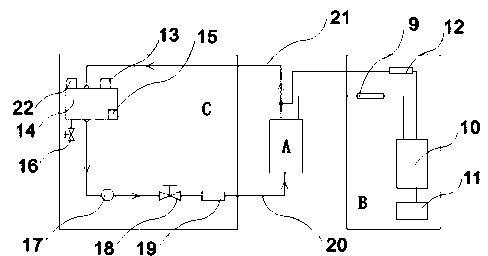 Boron concentration meter for nuclear power station and calibration method thereof