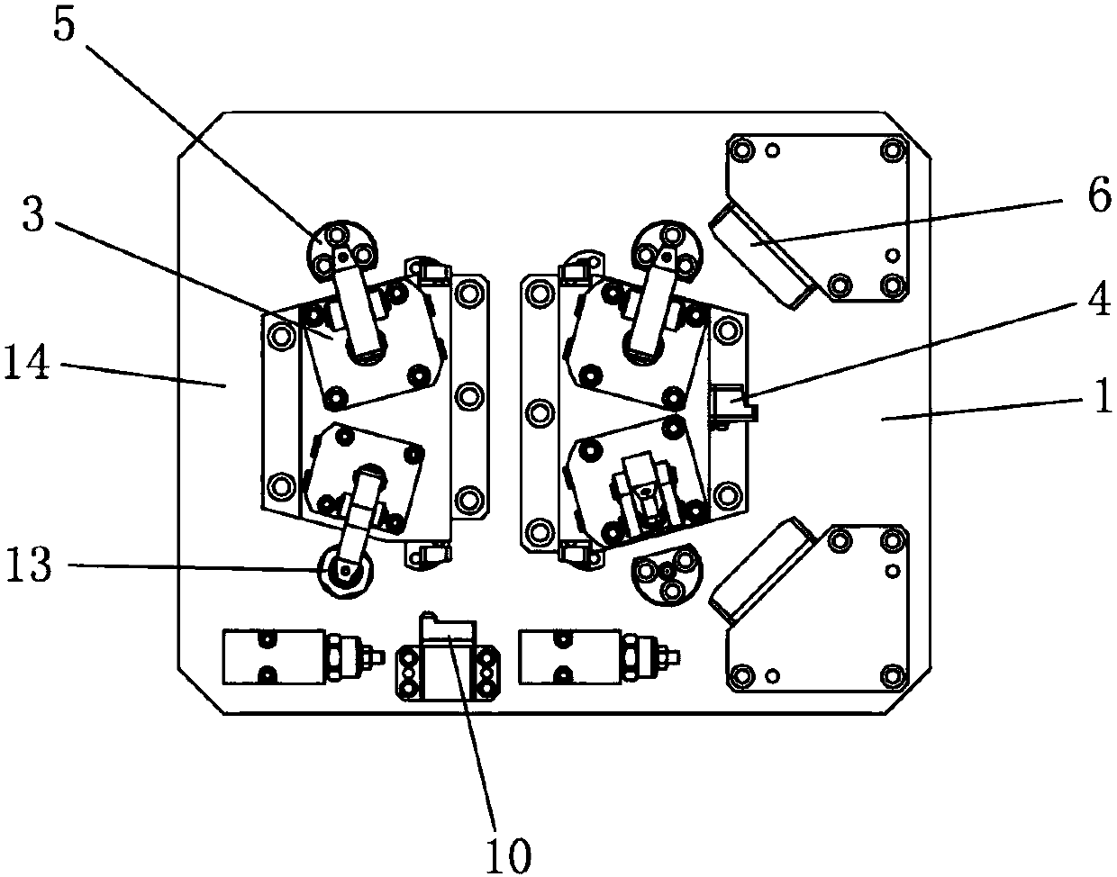 A hydraulic clamp for fast clamping and positioning