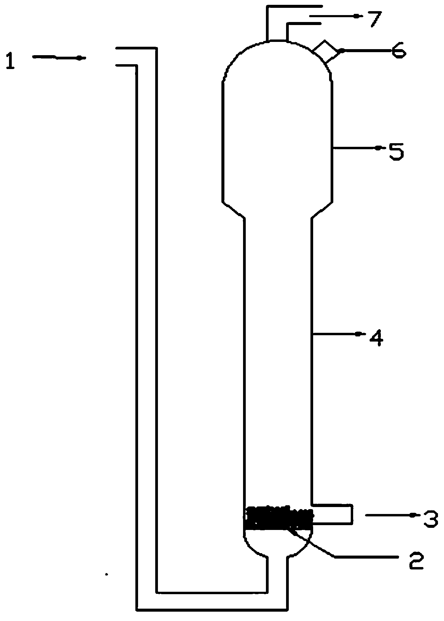 Slurry bubble column technology for preparing ethylene through acetylene hydrogenation and device thereof