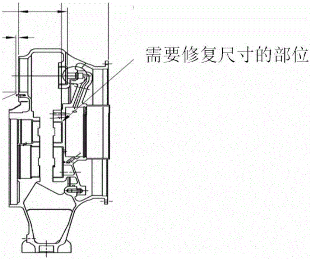 Method for size renovation of aerospace parts