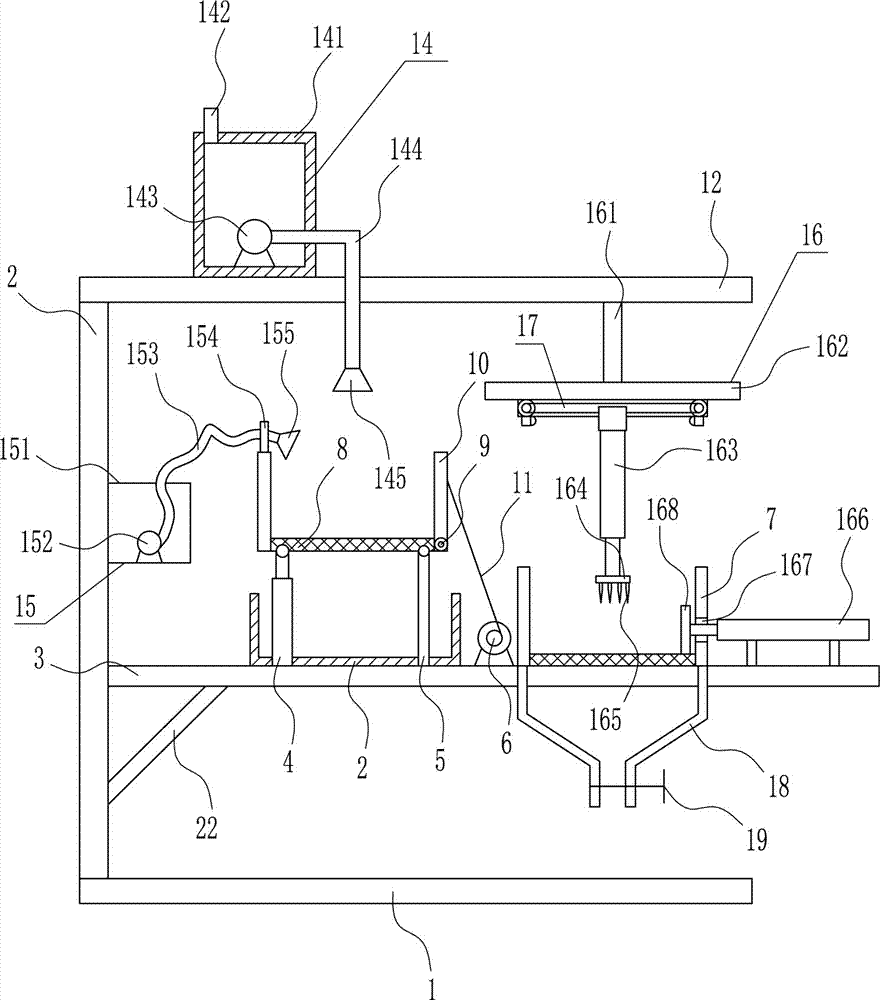 Flushing and juicing integrated device for fruits