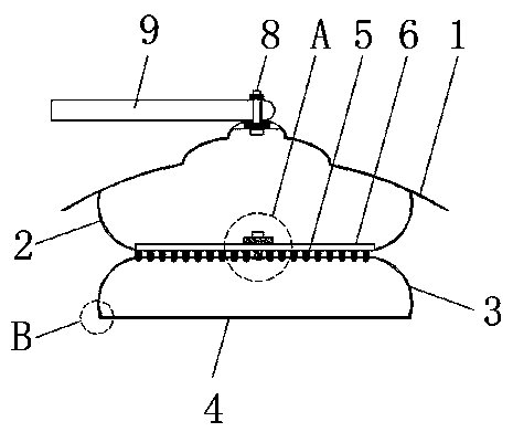 LED street lamp device with quick cooling function